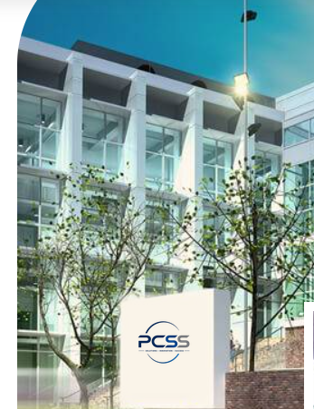 building with new pcss logo Home